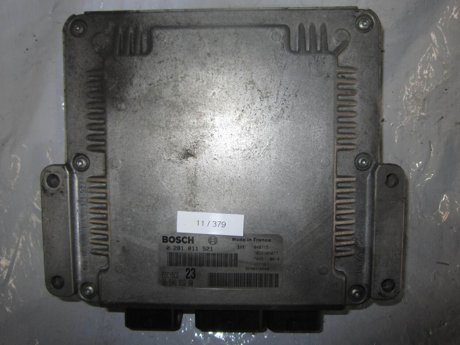 11-379 Centralina Motore Bosch 0 281 011 521 0281011521 9654693280 1039S06077 EDC15C2 23 CITROEN / PEUGEOT Diesel XSARA PICASSO 1.6