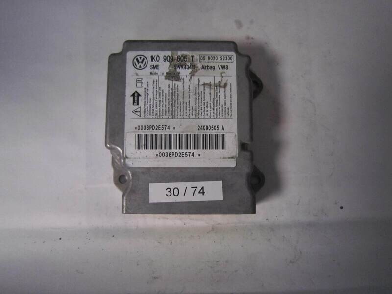 30-74 Centralina Airbag Sme 5WK43412 1K0 909 605 T 1K0909605T 05 H020 S2300 VOLKSWAGEN GOLF