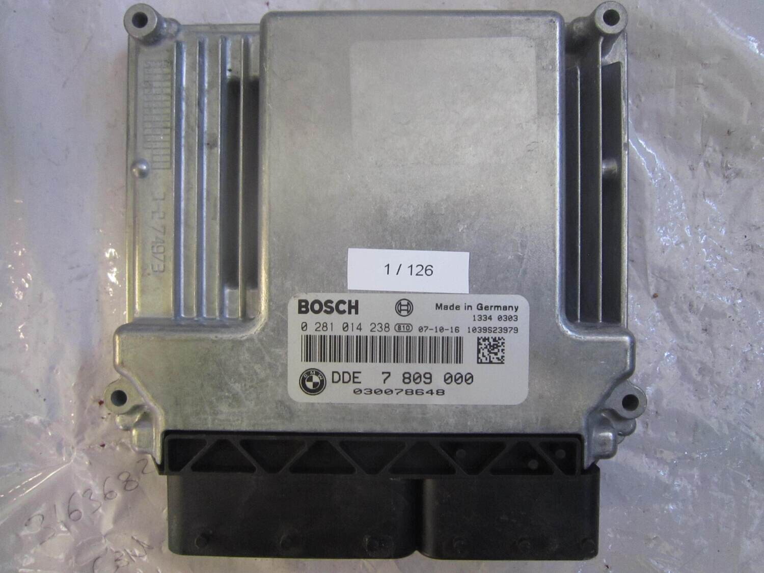 1-126 Centralina Motore Bosch 0 281 014 238 0281014238 1039S23979 DDE 7 809 000 BMW Diesel SERIE 3