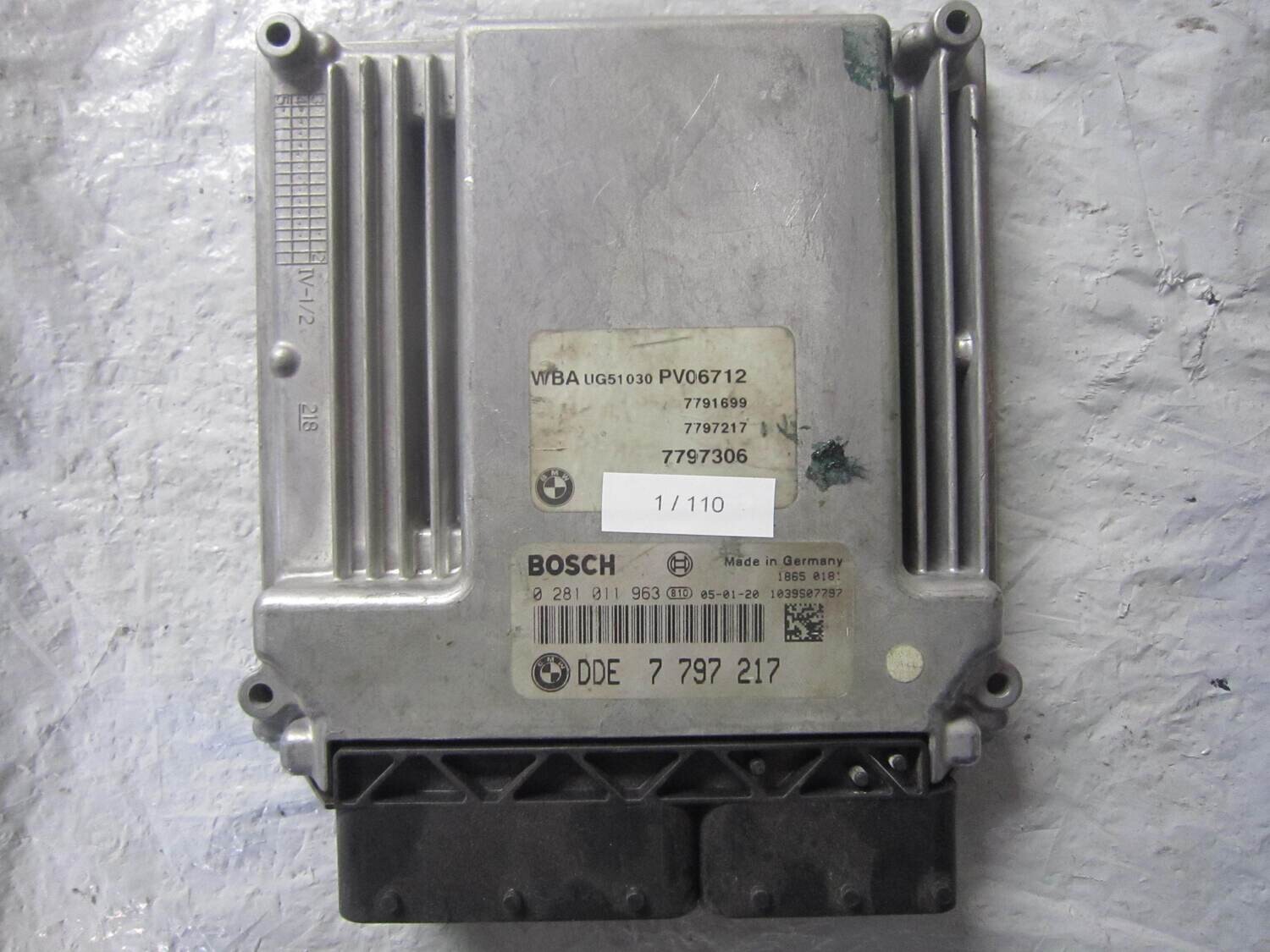 1-110 Centralina Motore Bosch 0 281 011 963 0281011963 7 797 217 7797217 1039S07797 DDE 7 797 217 BMW Diesel SERIE 1 2.0