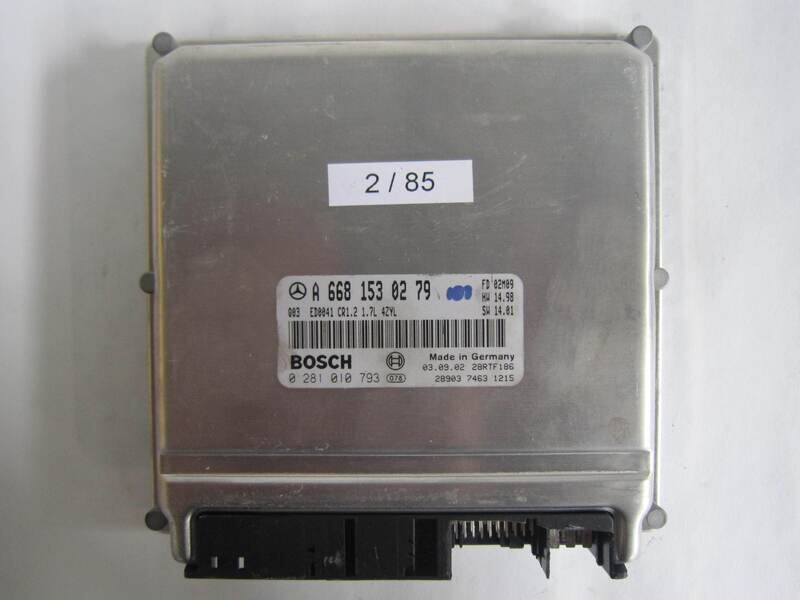 2-85 Centralina Motore Bosch 0 281 010 793 0281010793 A 668 153 02 79 A6681530279 28RTF186 CR1.2 Mercedes Diesel CLASSE A 1.7