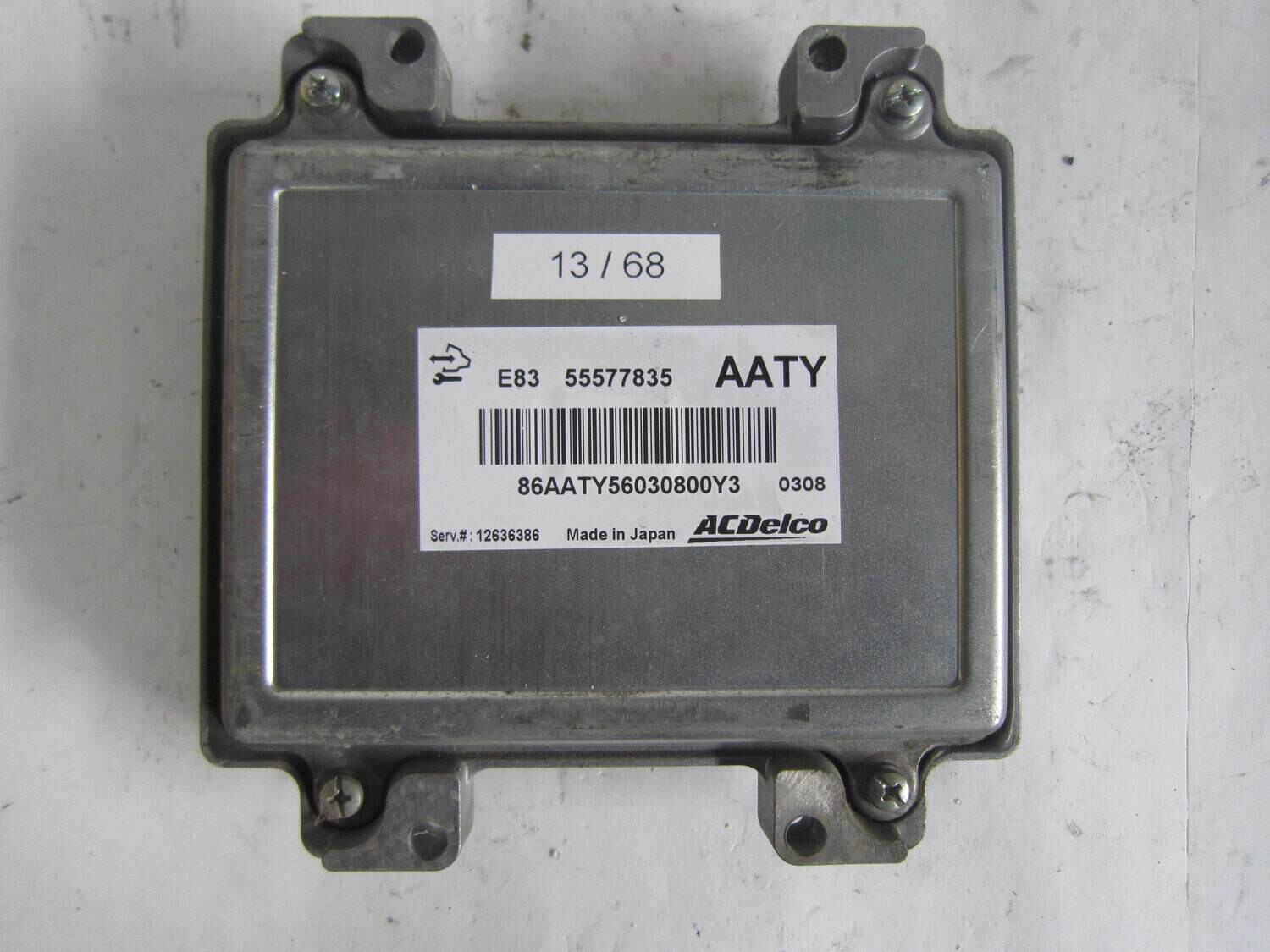 13-68 Centralina Motore AC Delco 12636386 55577835 AATY E83 OPEL Benzina CORSA 1.3