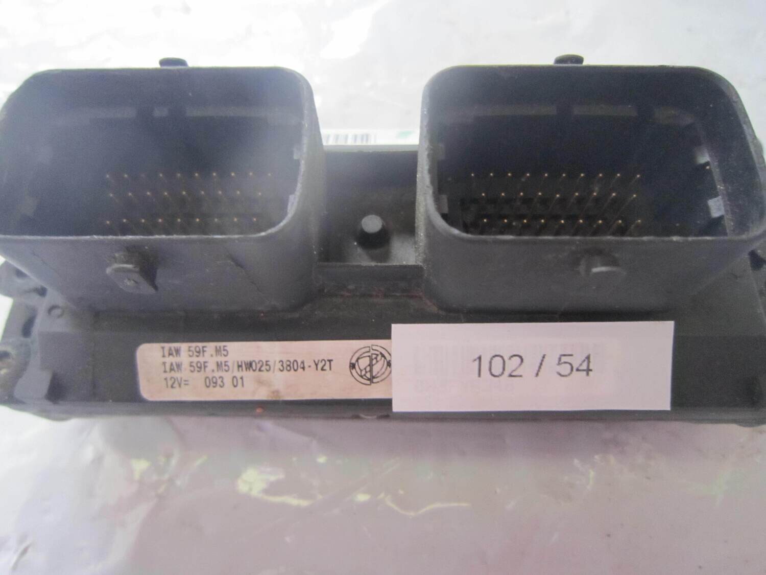 102-54 Centralina Motore Magneti Marelli 55181132 61600.376.06 6160037606 C146 IAW 59F.M3 HW025/3304-Y2T ALFA ROMEO / FIAT / LANCIA Benzina PUNTO