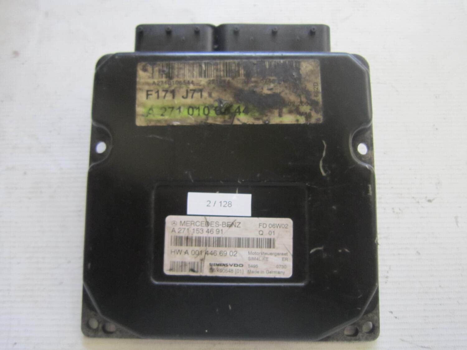 2-128 Centralina Motore Siemens A 271 153 46 91 A2711534691 5WK90548 SIM4L KE MERCEDES BENZ Benzina SLK