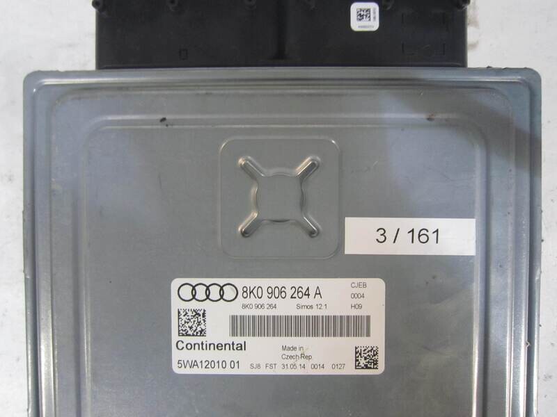 3-161 Centralina Motore Continental 5WA12010 01 5WA1201001 8K0 906 264 A 8K0906264A SIMOS 12.1 HW H09 AUDI Benzina A 4
