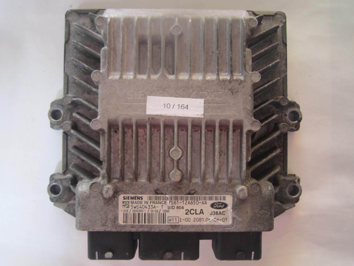 10-164 Centralina Motore Siemens 5WS40433A-T 5WS40433AT 7S61-12A650-AA 7S6112A650AA 2CLA J38AC SID 804 FORD Diesel FIESTA 1.4