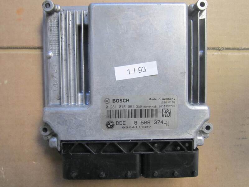 1-93 Centralina Motore Bosch 0 281 016 067 0281016067 8506374 1039S32778 DDE 8 506 374 BMW Diesel SERIE 3 320 2.0