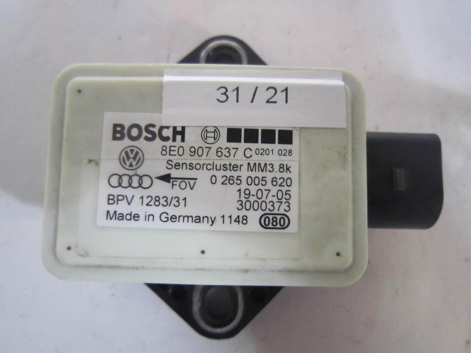 31-21 Sensore Antimbardata Bosch 0 265 005 620 0265005620 A 006 542 42 18 A0065424218 AUDI Generica A 4