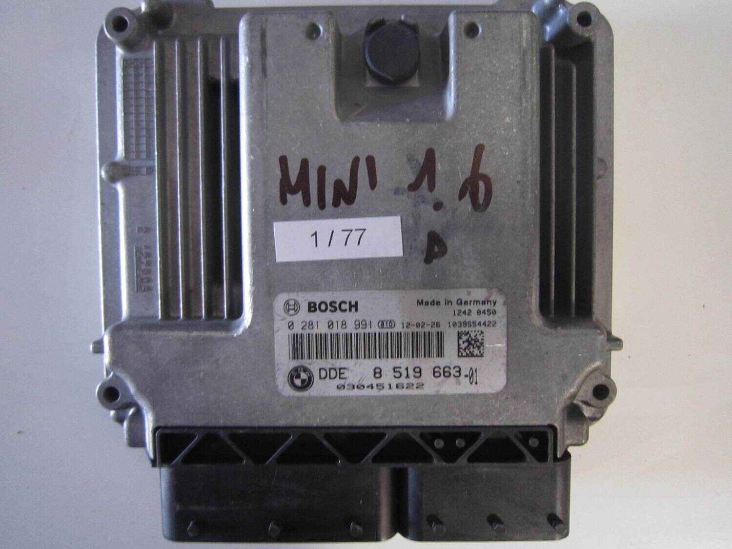 1-77 Centralina Motore Bosch 0 281 018 991 0281018991 1039S54422 DDE 8 519 991 MINI Diesel COOPER B 180 1.6