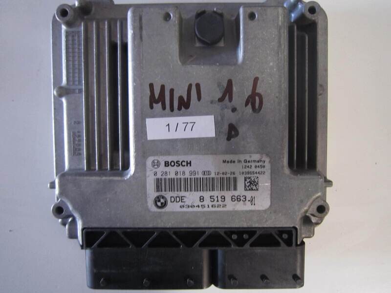 1-77 Centralina Motore Bosch 0 281 018 991 0281018991 1039S54422 DDE 8 519 991 MINI Diesel COOPER B 180 1.6