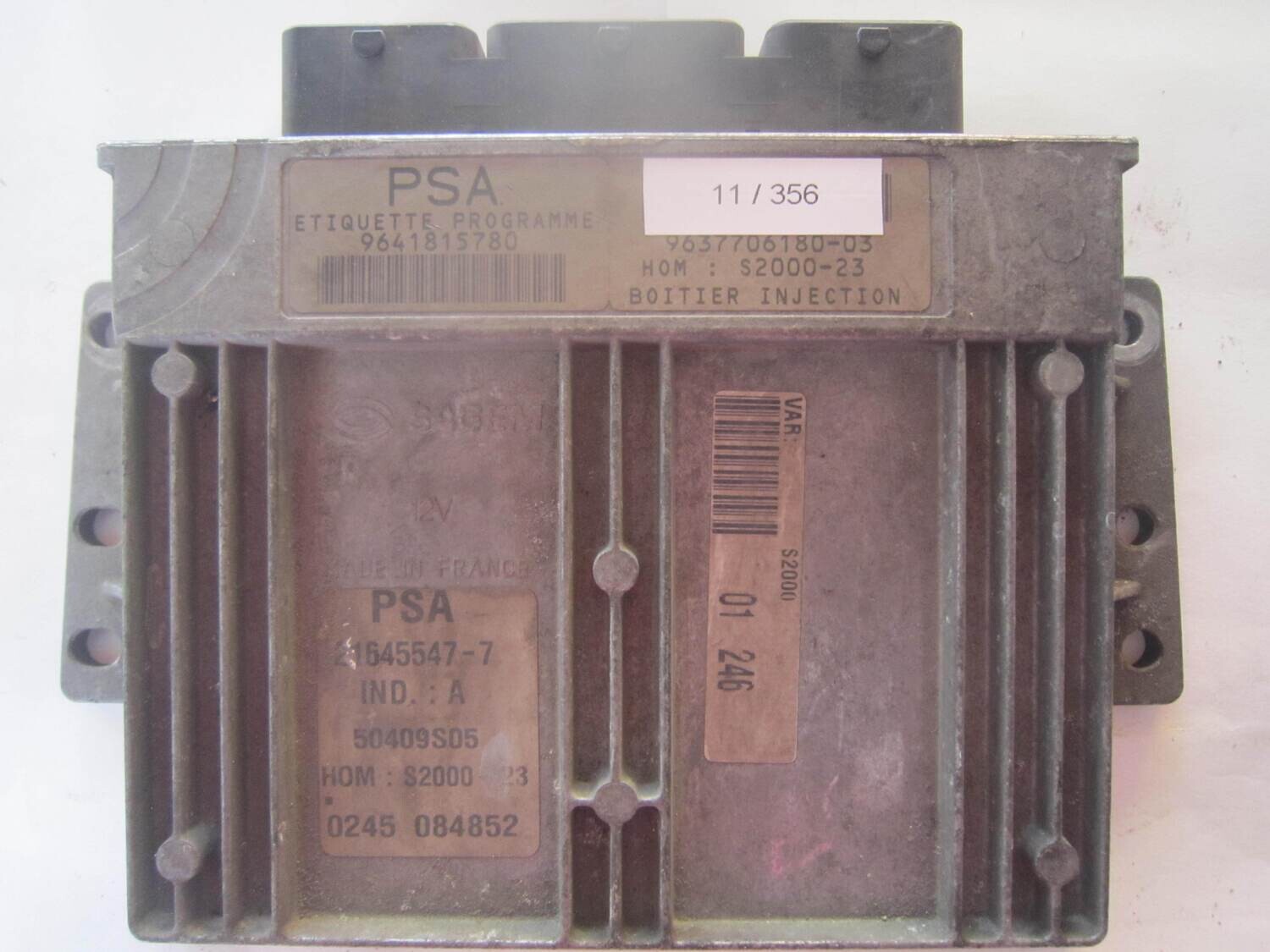 11-356 Centralina Motore Sagem 21645920-6 216459206 50409S05 9641815780 9637706180 S2000-23 CITROEN / PEUGEOT Diesel 206