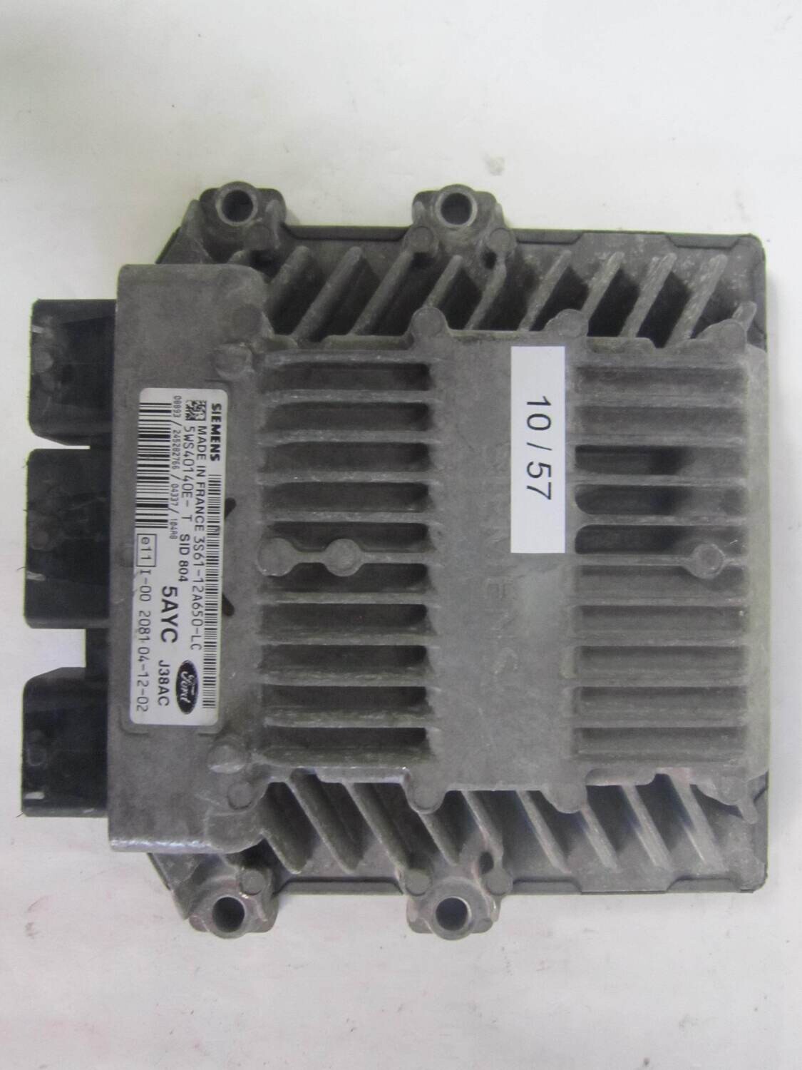 10-57 Centralina Motore Siemens 5WS40140ET 5WS40140E-T 3S61-12A650-LC 3S6112A650LC SID 804 SID804 5AYC J38AC 5AYCJ38AC   FORD  FIESTA 1.4 TDCI