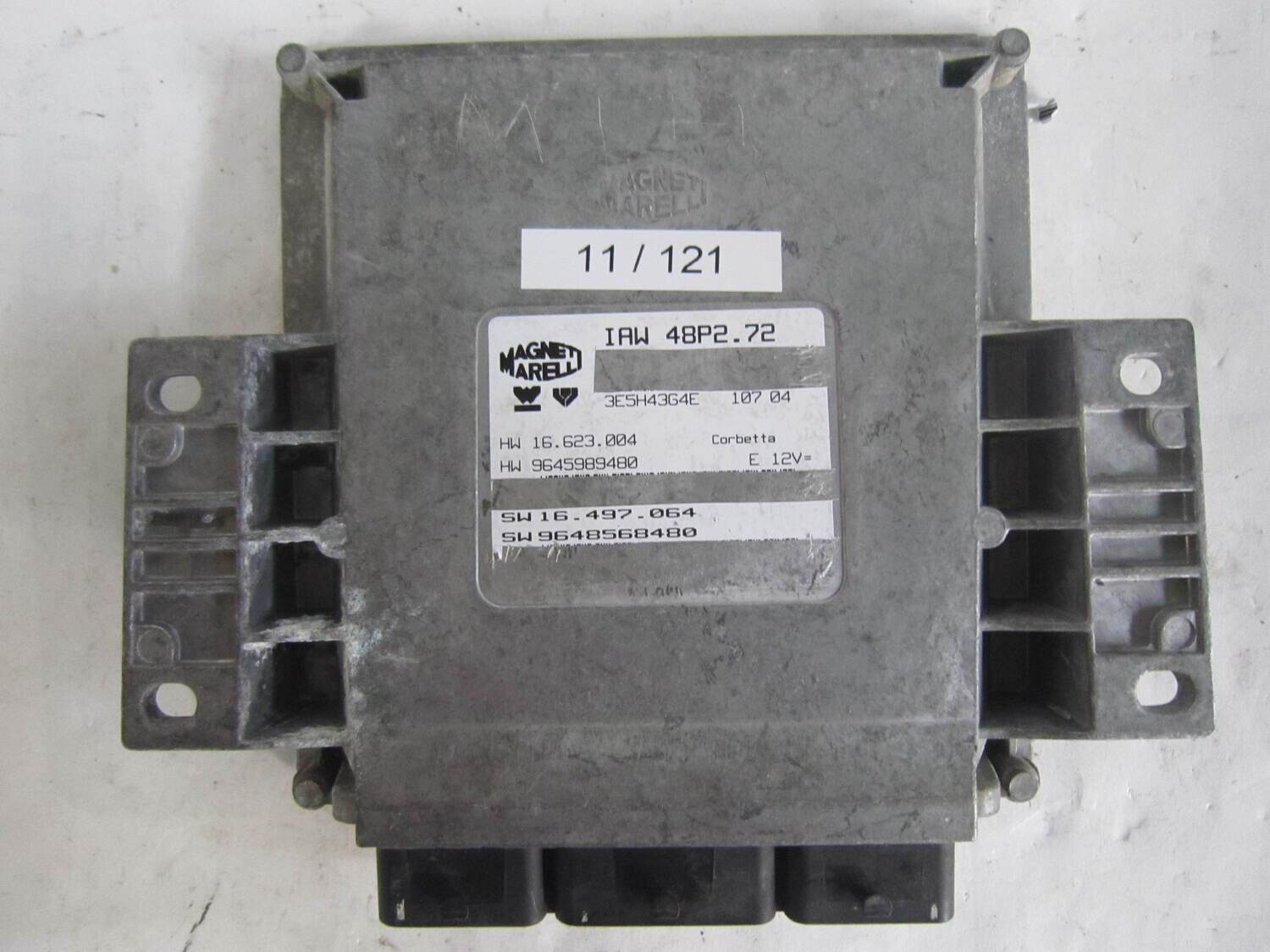 11-121 Centralina Motore Magneti Marelli 16.623.004 9648568480 IAW 48P2.72 CITROEN / PEUGEOT Benzina C 3 1.1