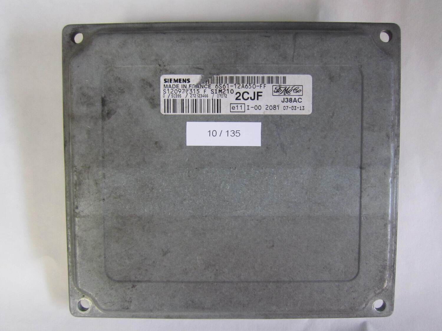 10-135 Centralina Motore Siemens S120977315 F S120977315F 6S61-12A650-FF 6S6112A650FF SIM210 2CJF J38AC FORD Benzina FIESTA 1.4