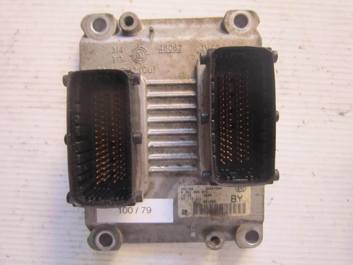 100-79 Centralina Motore Bosch 0 261 206 072 0261206072 09 115 111 09115111 26SA7594 BY OPEL Benzina CORSA 1.0