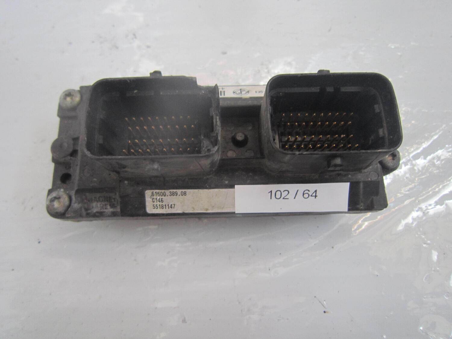 102-64 Centralina Motore Magneti Marelli IAW 59F.M2 IAW59F.M2 61600.389.08 C146 55181147  ALFA ROMEO / FIAT / LANCIA BENZINA PUNTO