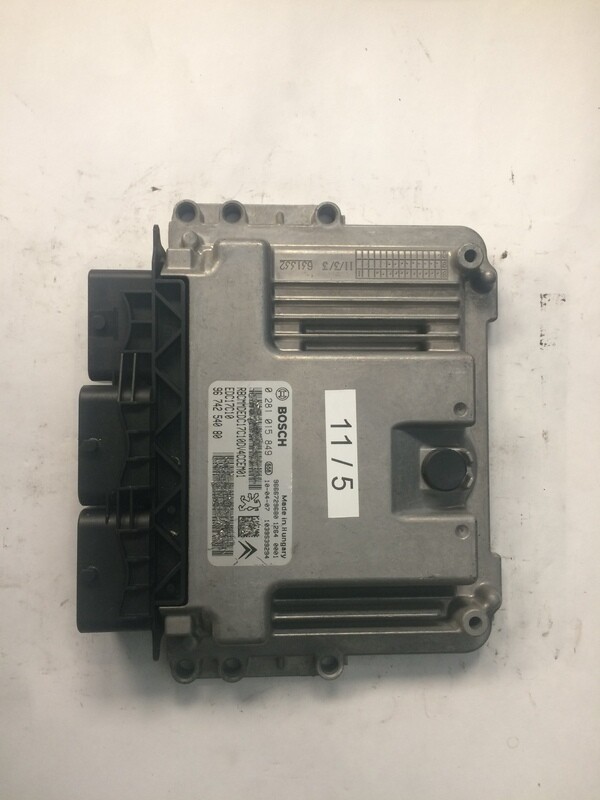 11-5 Centralina Motore Bosch 0 281 015 849 0281015849 9674254080 1039S39294 EDC17C10 CITROEN / PEUGEOT Diesel VARIE 1.4