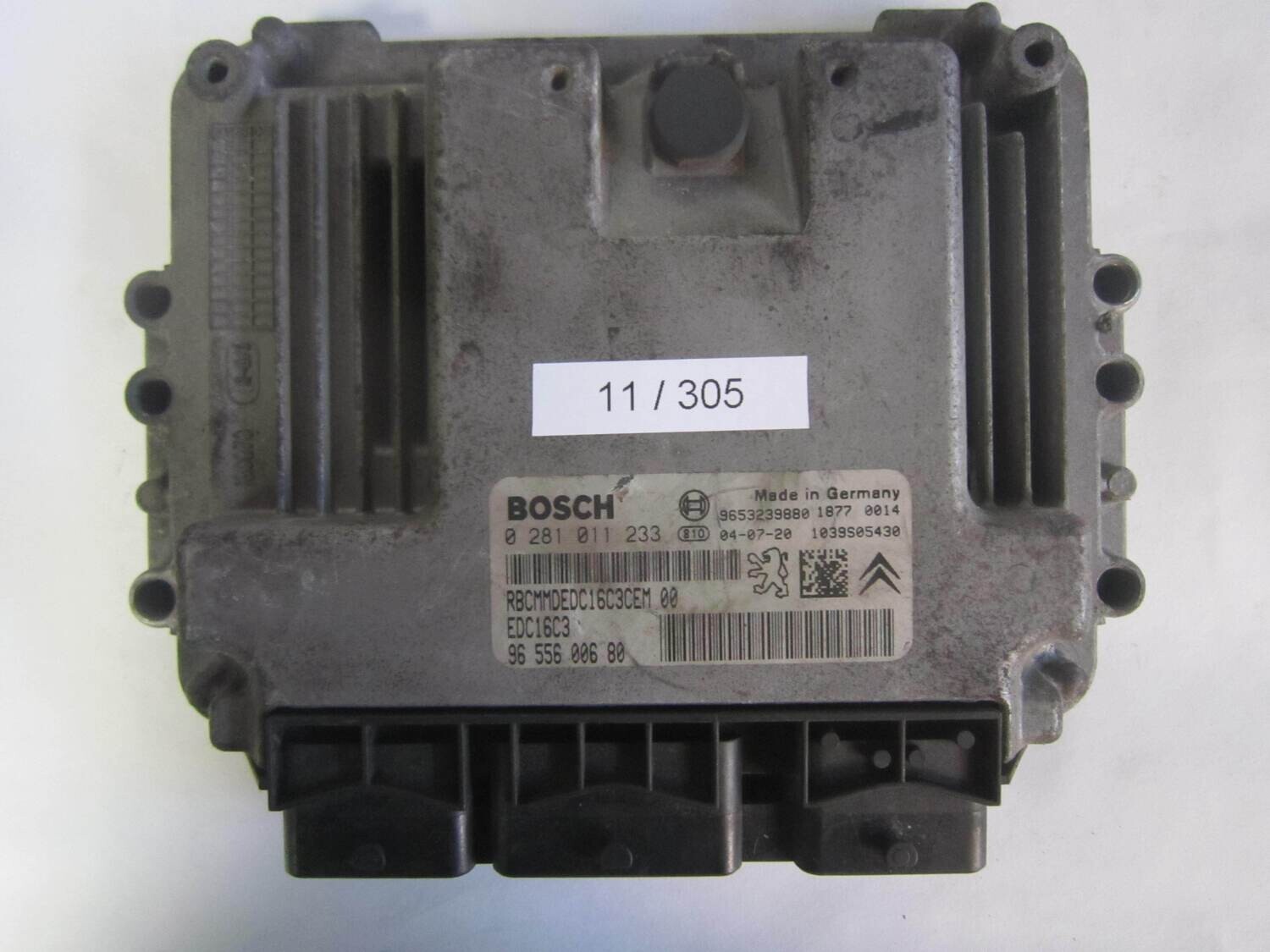 11-305 Centralina Motore Bosch 0 281 011 233 0281011233 96 556 006 80 9655600680 1039S05430 EDC16C3 CITROEN / PEUGEOT VARIE 1.6