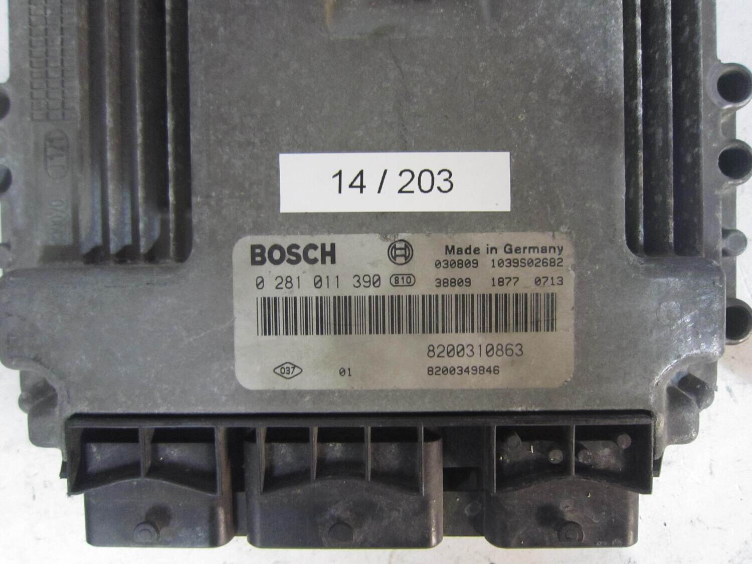 14-203 Centralina Motore Bosch 0 281 011 390 0281011390 8200310863 1039S02682 8200349846 RENAULT Diesel MEGANE SCENIC 1.9