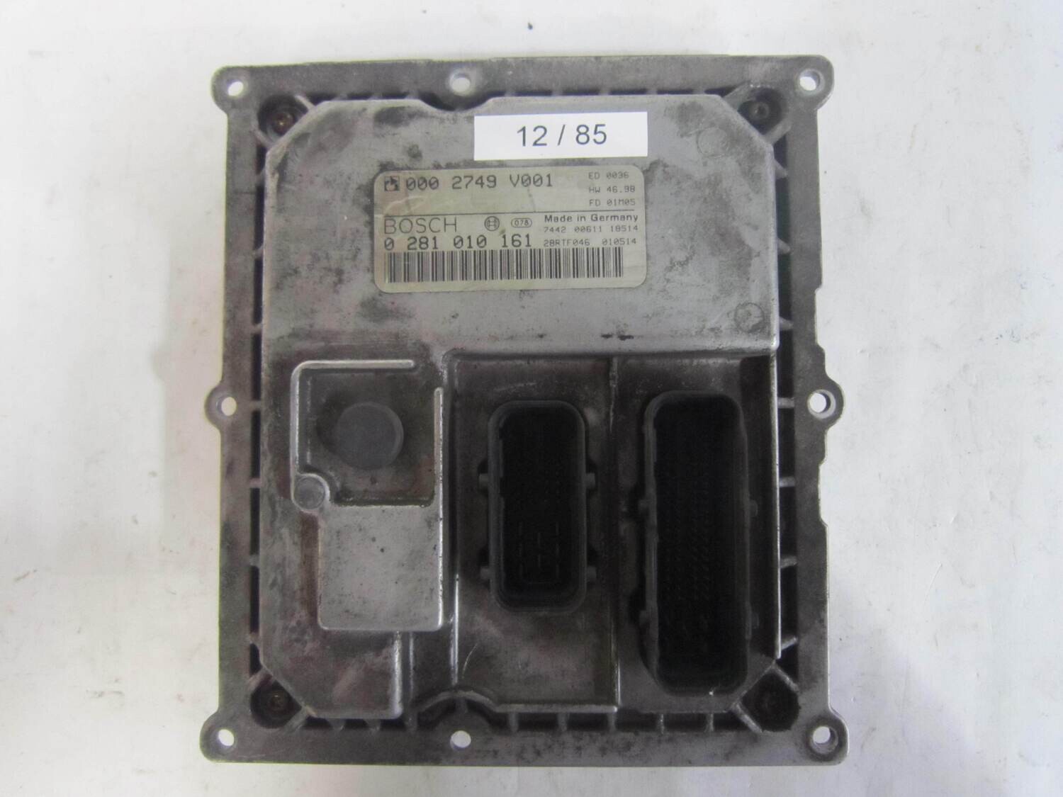 12-85 Centralina Motore Bosch 0 281 010 161 0281010161 000 2749 V001 0002749V001 28RTF046 SMART Diesel 450 0.8