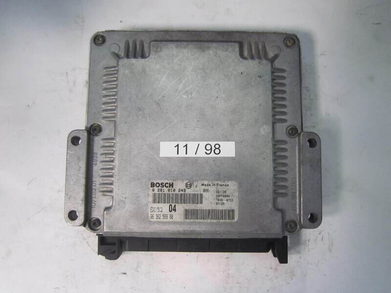 11-98 Centralina Motore Bosch 0 281 010 249 0281010249 96 362 569 80 9636256980 28FM0000 EDC15C2 CITROEN / PEUGEOT Diesel XSARA PICASSO 2.0
