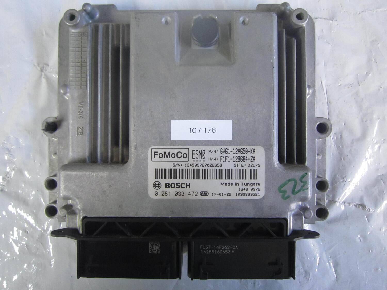 10-176 Centralina Motore Bosch 0 281 033 472 0281033472 GV61-12A650-KA GV6112A650KA 1039S99521 F1F1-12B684-ZA FORD Diesel KUGA