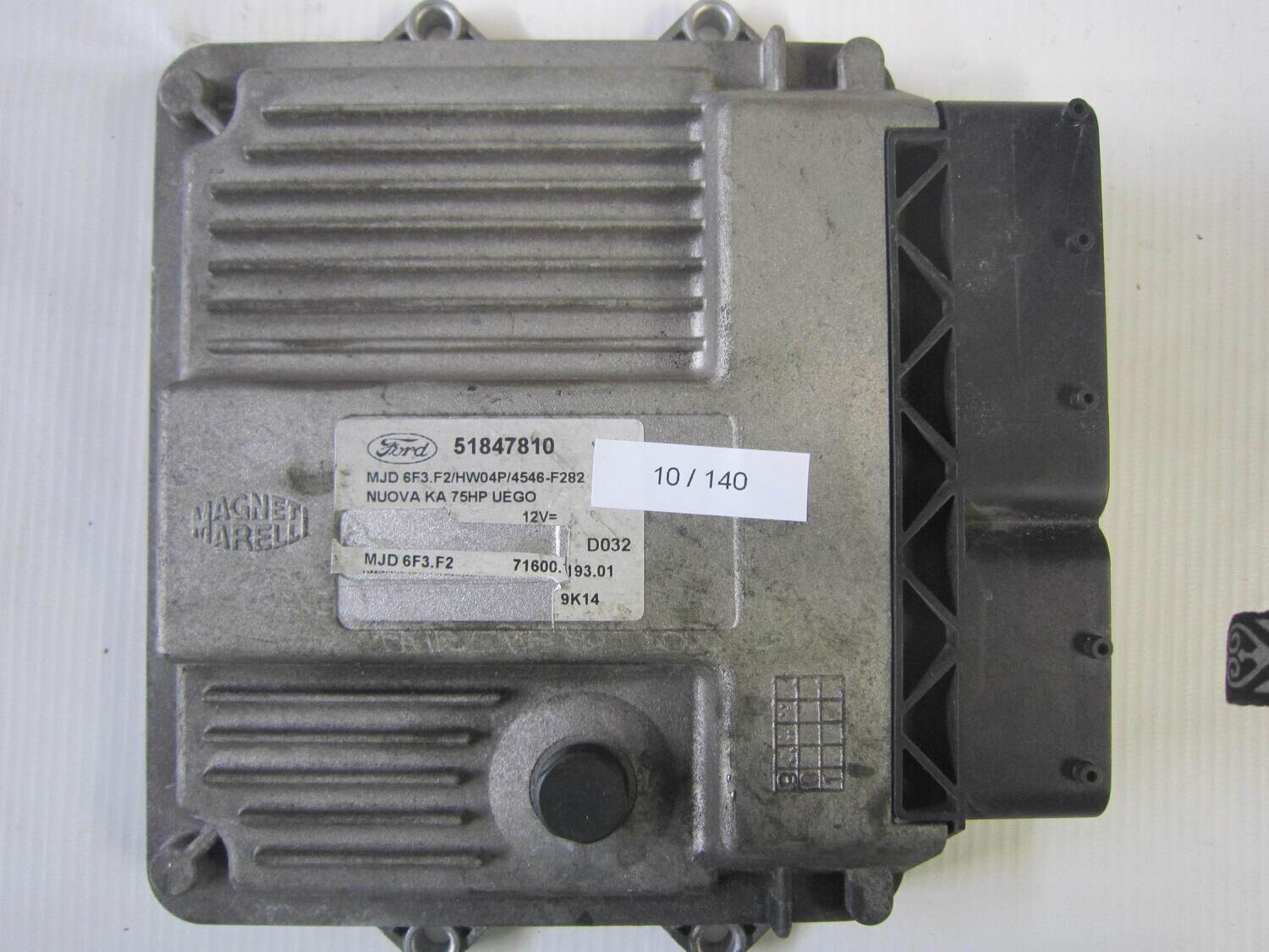10-140 Centralina Motore Magneti Marelli 51847810 MJD 6F3.F2 MJD6F3F2 71600.193.01 HW04P/4546-F282 FORD Diesel KA 1.3