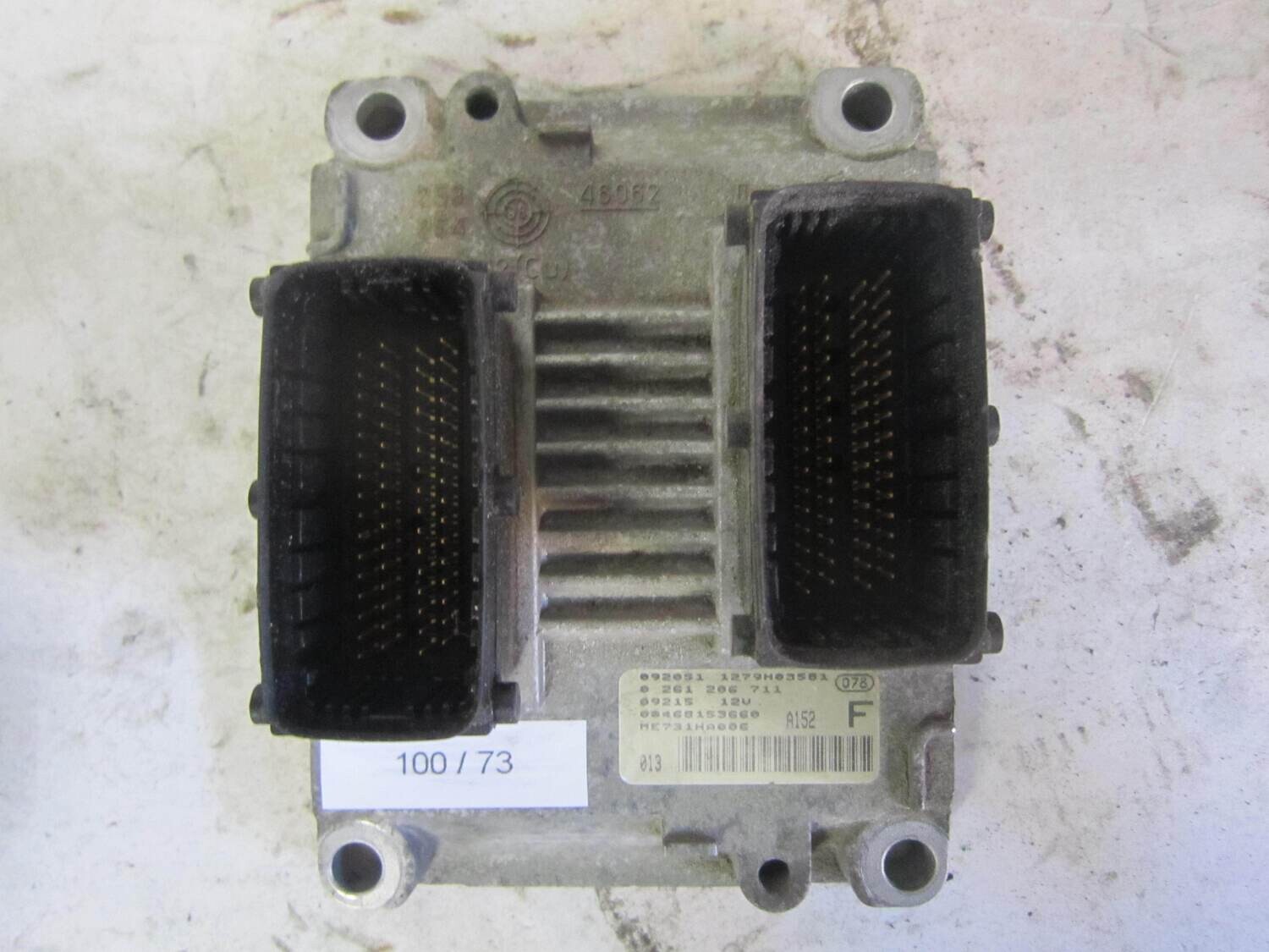 100-73 Centralina Motore Bosch 0 261 206 711 0261206711 00468153660 ME731HA006 ALFA ROMEO / FIAT / LANCIA Benzina 156
