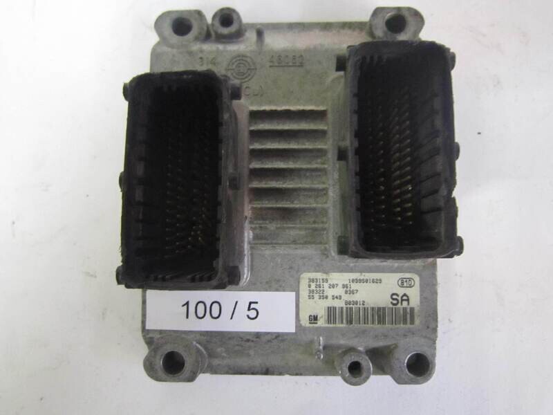 100-5 Centralina Motore Bosch 0 261 207 961 0261207961 55 350 549 55350549 1039S01629 OPEL Benzina CORSA 1.2
