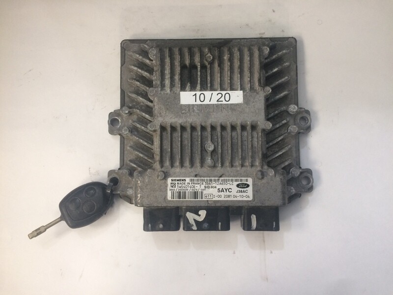 10-20 Centralina Motore Siemens 5WS40140ET 3S6112A650LC 5AYC J38AC FORD  FIESTA 4a Serie