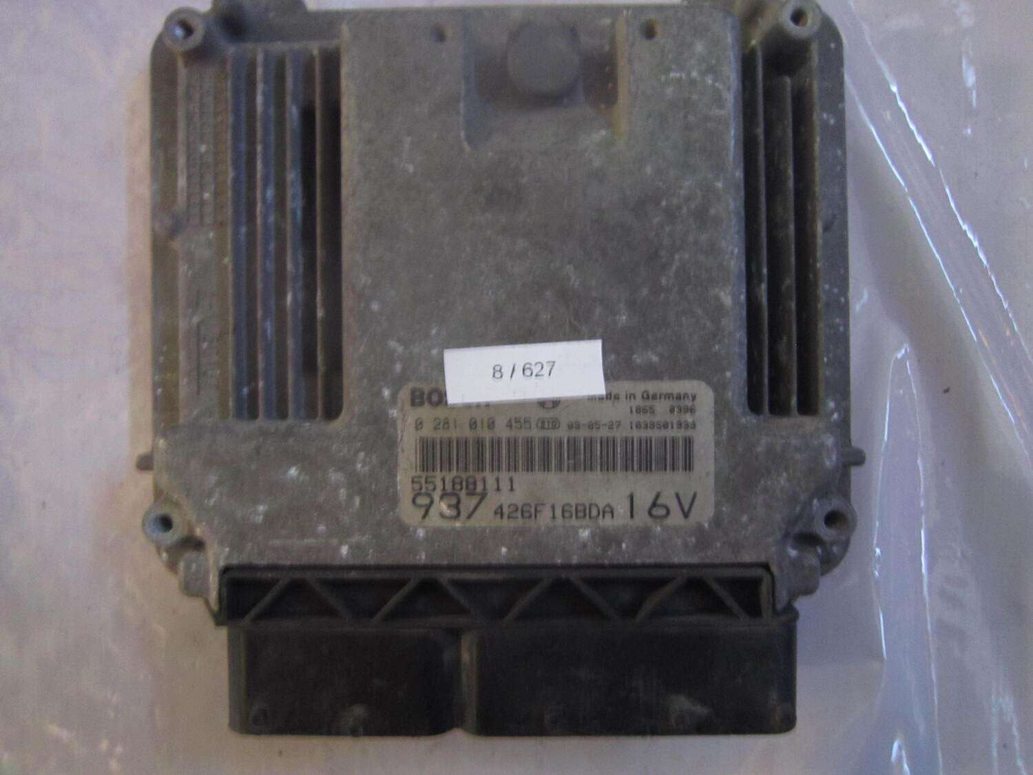 8-627 Centralina Motore Bosch 0 281 010 455 0281010455 55188111 1039S01939 937 426F16BDA 16V ALFA ROMEO / FIAT / LANCIA Diesel 147 1.9