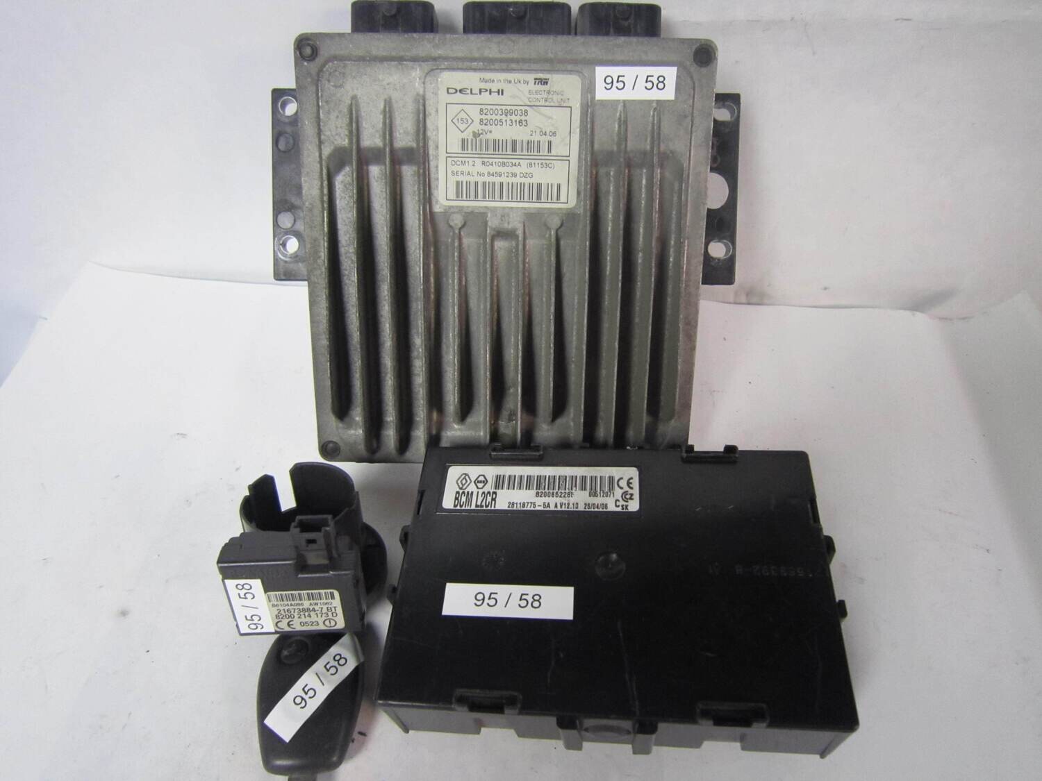 95-58 Kit Motore Renault R0410B034A 8200399038 8200513163 28118775-5A 21673884-7 BT Benzina CLIO 1.2