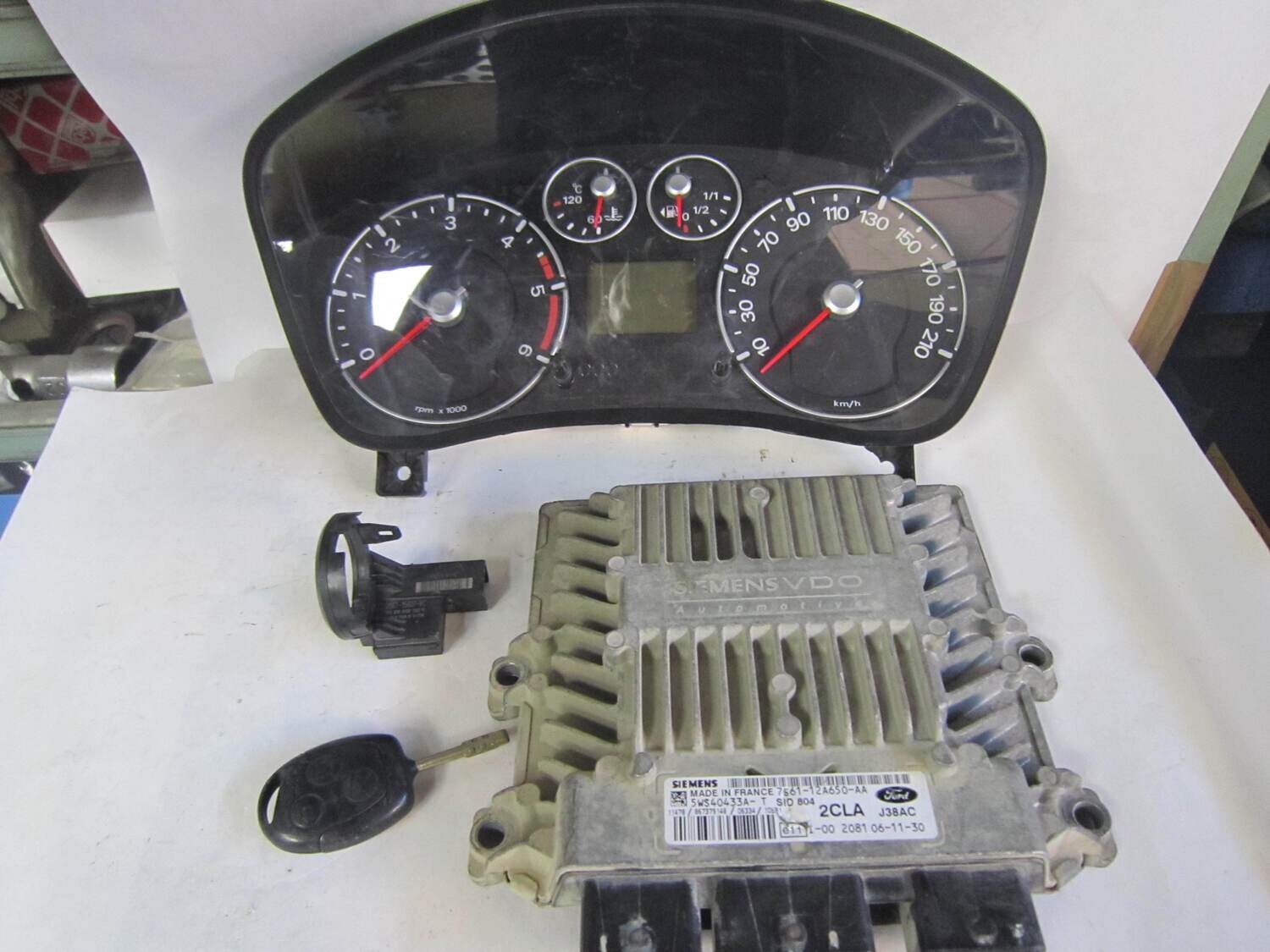 95-9 Kit Motore Ford 5WS40433A-T 5WS40433AT SID 804  2S6T-15607-BC VP6S6F-10894 CHIAVE Diesel FIESTA 1.4