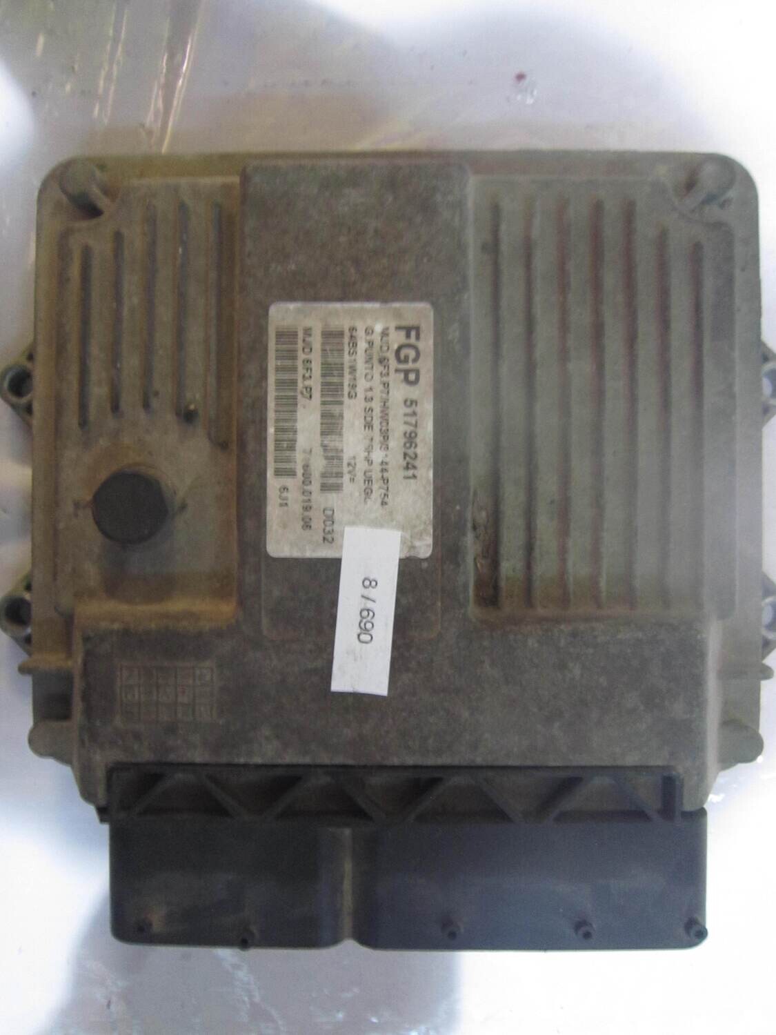 8-690 Centralina Motore Magneti Marelli 51796241 MJD 6F3.P7 MJD6F3P7 71600.019.06 HW03P/3144-P754 ALFA ROMEO / FIAT / LANCIA Diesel PUNTO 1.3