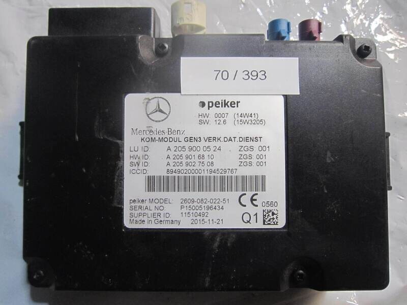 70-393 Modulo Di Controllo Mercedes Benz A 205 900 05 24 A2059000524 A 205 901 68 10 A2059016810 2609-082-022-51 VARIE