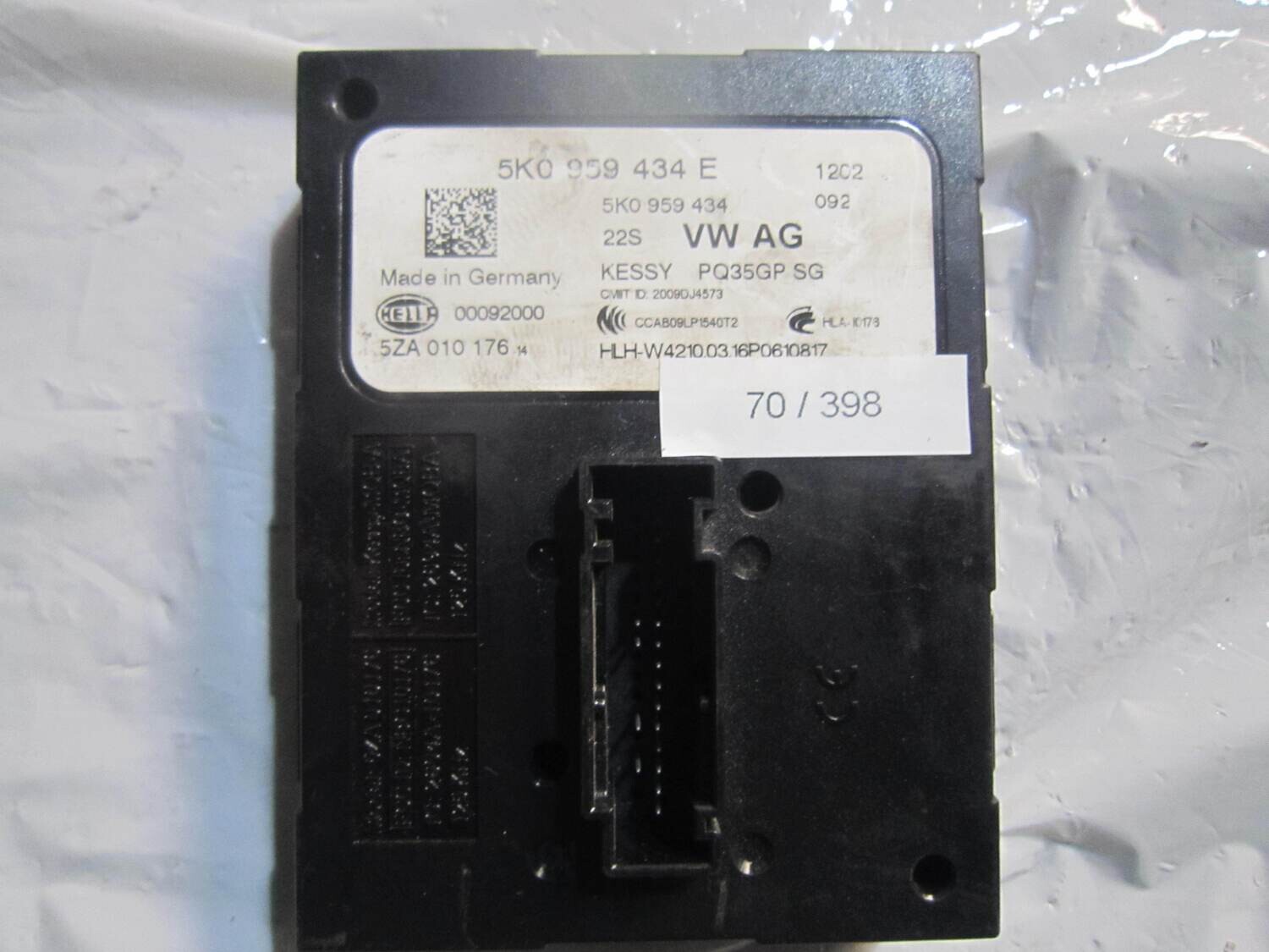 70-398 Modulo Di Controllo Hella Kg 5K0 959 434 E 5K0959434E KESSY PQ35GP SG KESSYPQ35GPSG 5ZA010176 VOLKSWAGEN VARIE