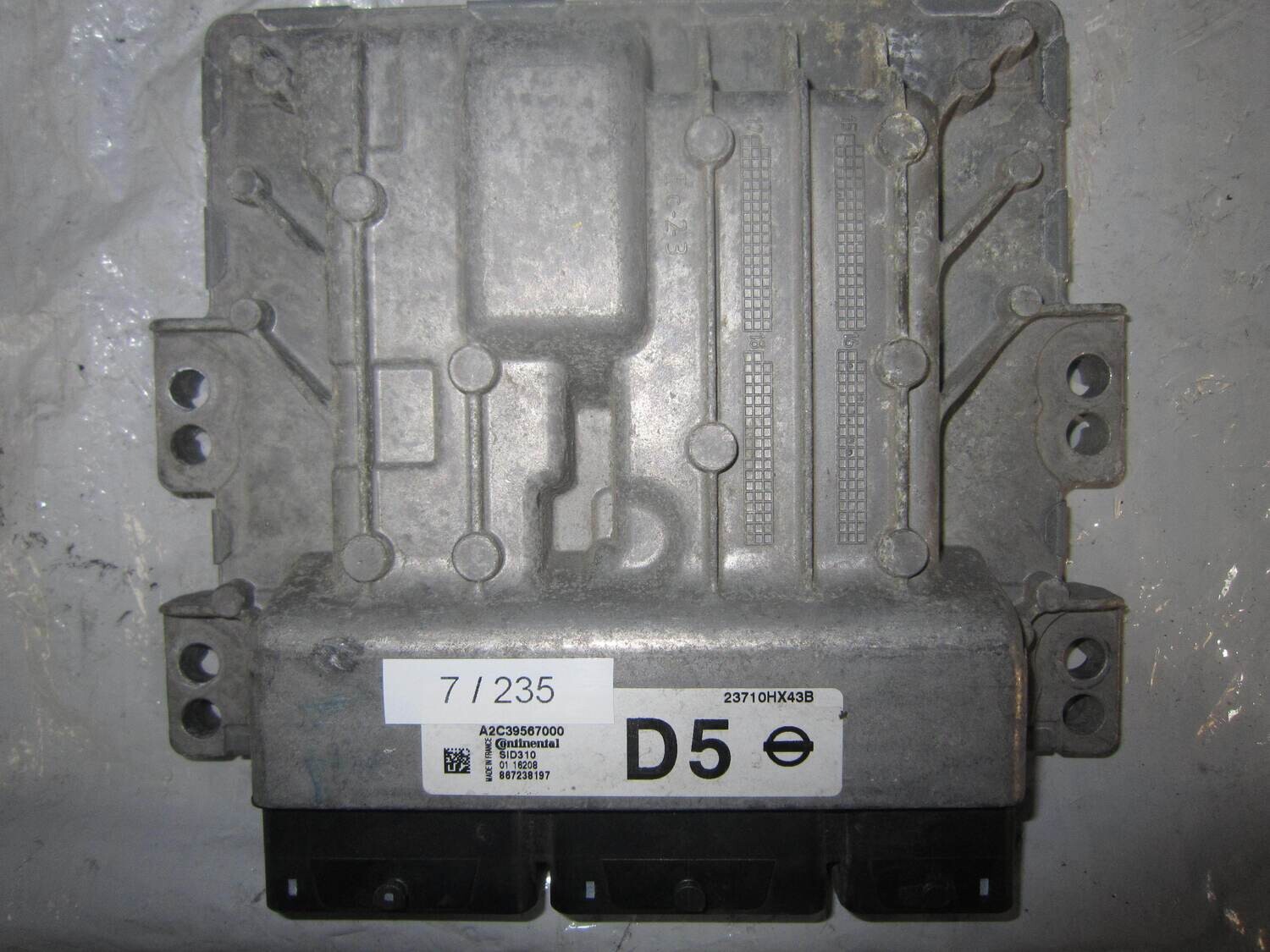 7-235 Centralina Motore Continental 23710HX43B A2C39567000 SID310 D5 NISSAN Diesel QASHQAI