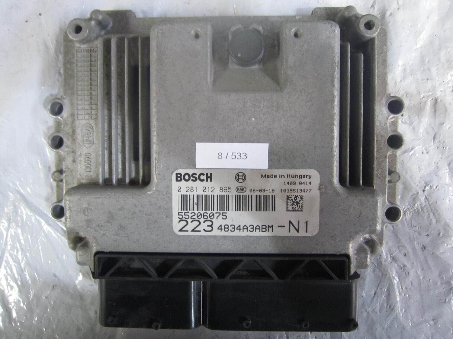 8-533 Centralina Motore Bosch 0 281 012 865 0281012865 55206075 1039S13477 223 4834A3ABM - N1 ALFA ROMEO / FIAT / LANCIA Diesel DOBLO' 1.9