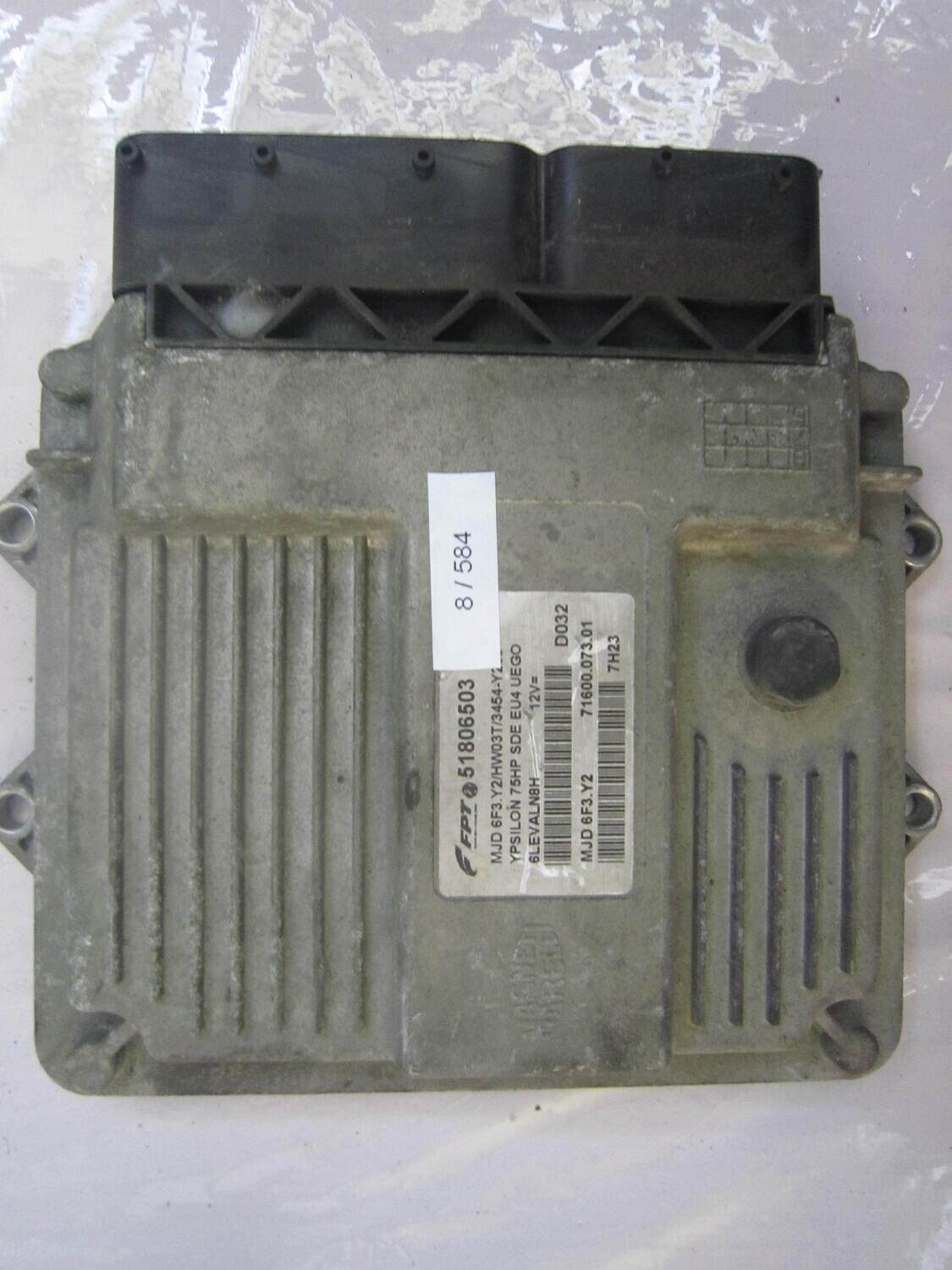 8-584 Centralina Motore Magneti Marelli 51806503 MJD 6F3.Y2 MJD6F3Y2 71600.073.01 HW03T/3454-Y266 ALFA ROMEO / FIAT / LANCIA Diesel YPSILON 1.3