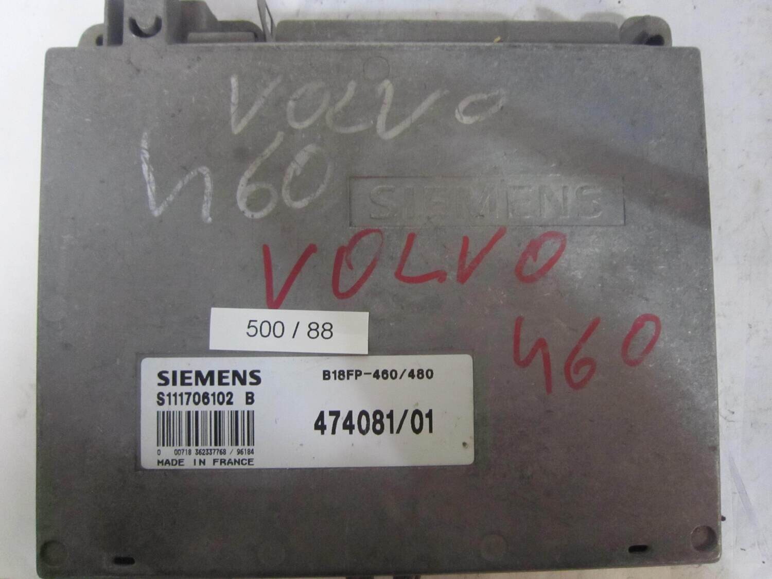 500-88 Centralina Motore Siemens S111706102B S111706102 B 474081/01 47408101 B18FP-460/480 B18FP460480     VOLVO  460  1.7