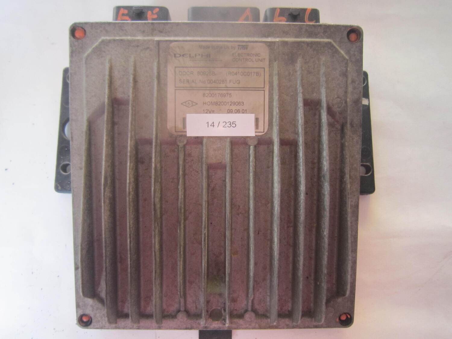 14-235 Centralina Motore Delphi R0410C017B 8200176975 8200129063 DDCR 80925B RENAULT Diesel CLIO 1.5