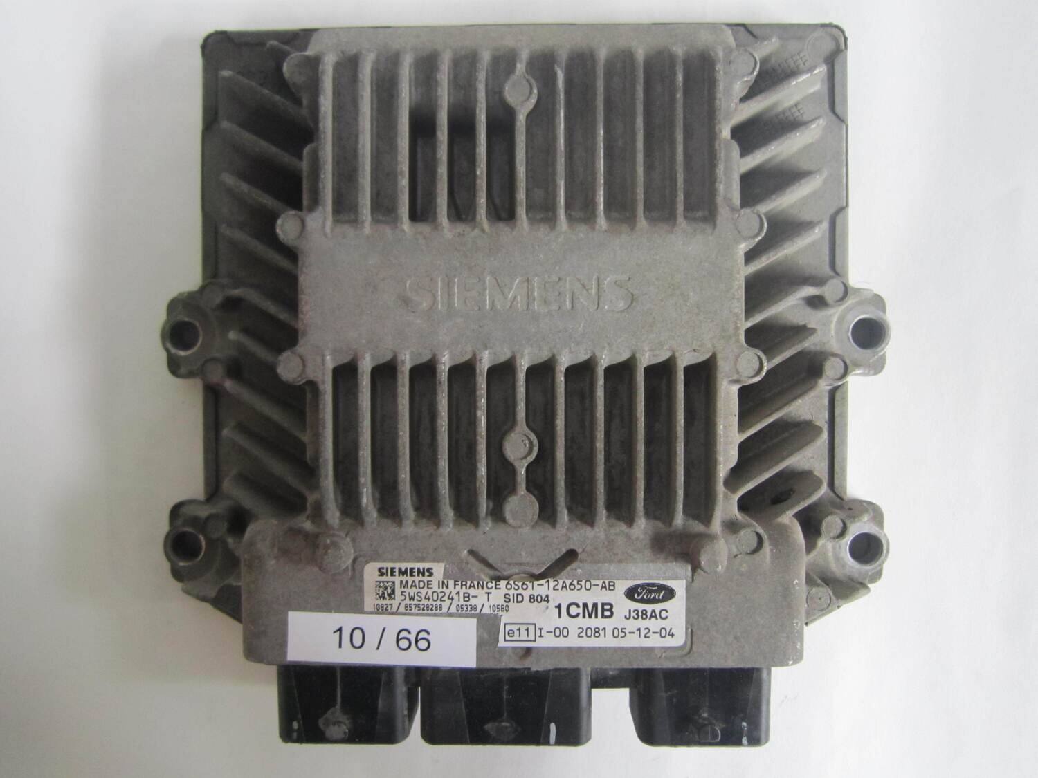 10-66 Centralina Motore Siemens 5WS40241BT 5WS40241B-T 6S61-12A650-AB 6S6112A650AB SID 804 SID804     FORD