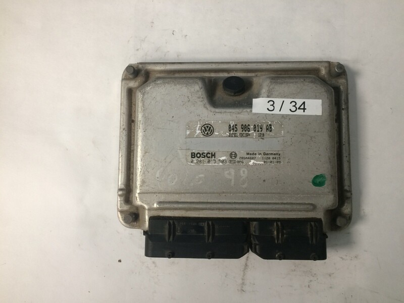 3-34 Centralina Motore Bosch 0281010503 045906019AB 28SA4607 VOLKSWAGEN VOLKSWAGEN POLO 9N 1.4 TDI AMF