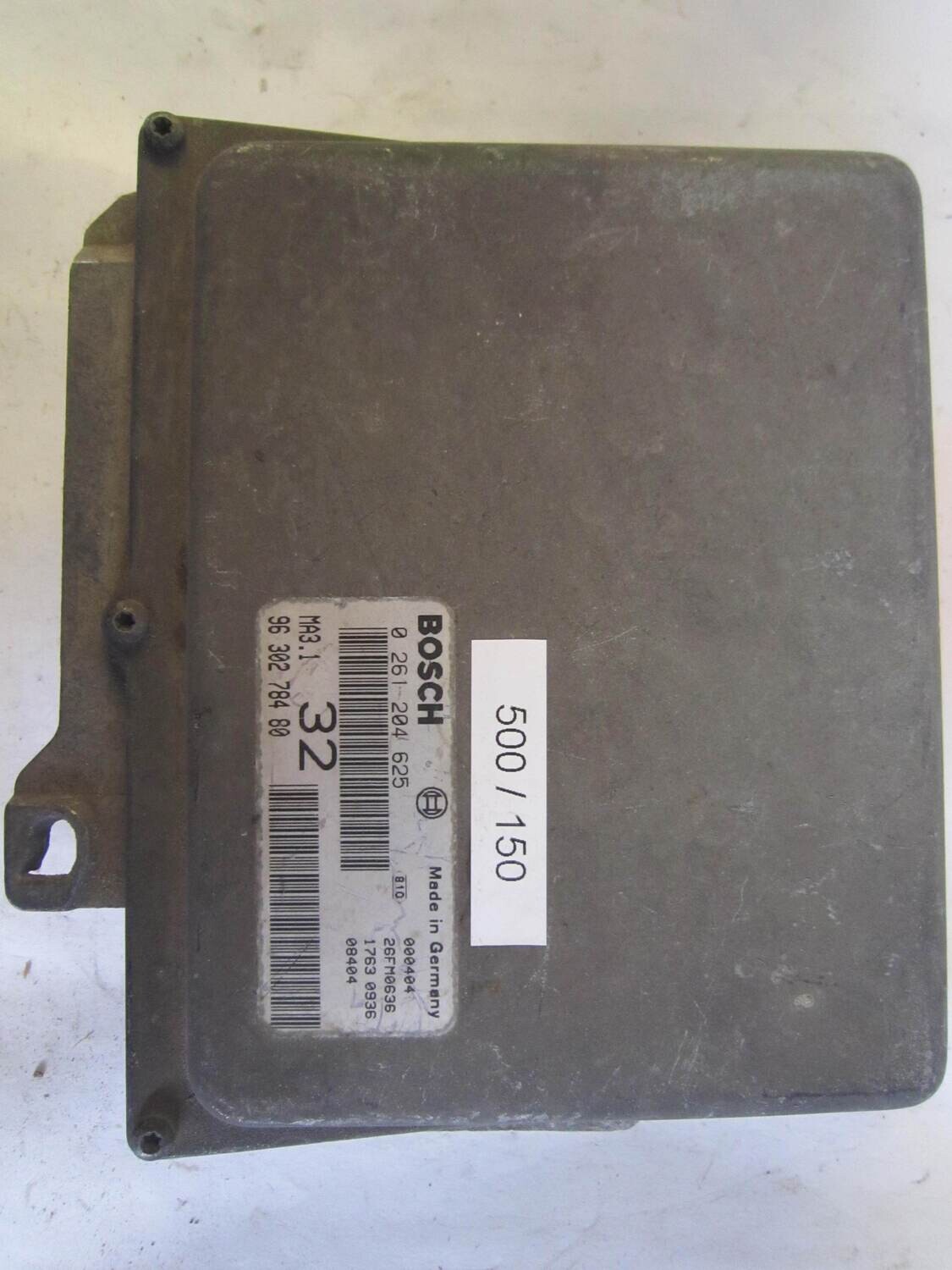 500-150 Centralina Motore Bosch 0261204625 0 261 204 625 96 302 784 80 9630278480 26FM0636      CITROEN / PEUGEOT  106 / 206  / SAXO 1.0 8V