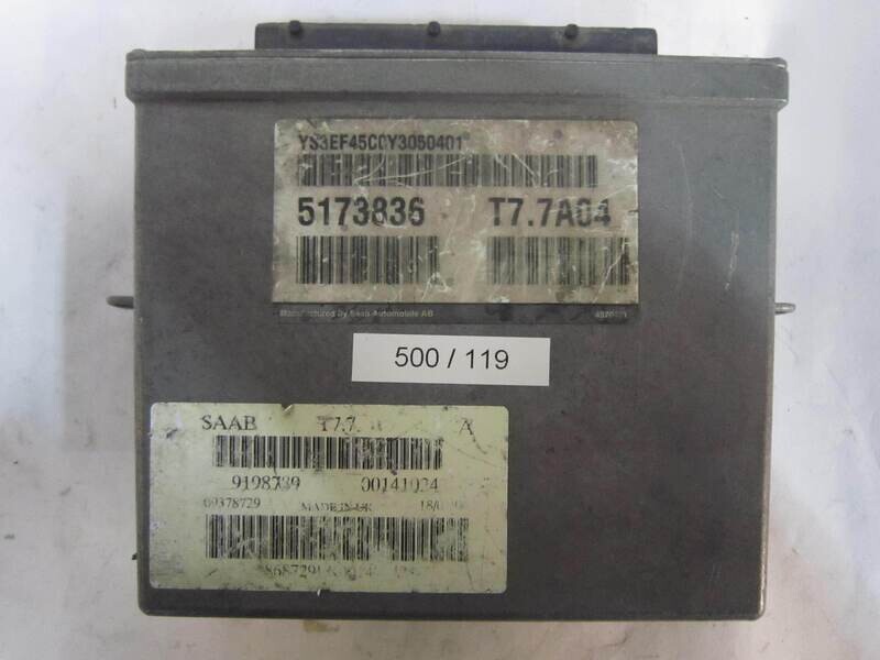 500-119 Centralina Motore Saab  5173836 T7.7A04 T77A04 9198789  141024    SAAB  9-5