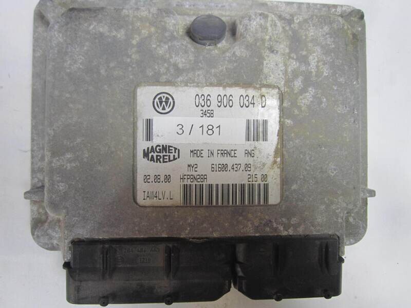 3-181 Centralina Motore Magneti Marelli IAW4LV.L IAW4LVL 036 906 034 D 036906034D 61600.437.09 AUDI Benzina A 2 1.4