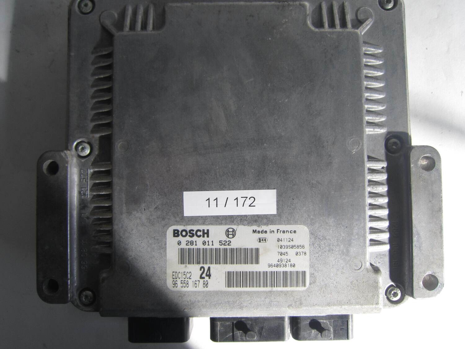 11-172 Centralina Motore Bosch 0281011522 0 281 011 522 EDC15C2 24 EDC15C224 96 558 167 80 9655816780 9640938180  1039S05856  CITROEN / PEUGEOT  2.2 HDI