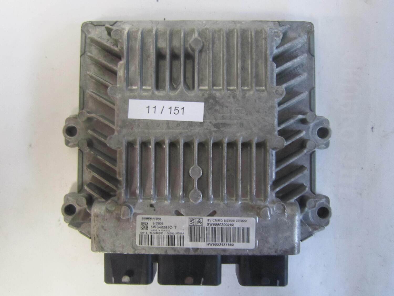 11-151 Centralina Motore Siemens 5WS40285CT 5WS40285C-T 9660300280  SID806      CITROEN / PEUGEOT  1.4 HDI