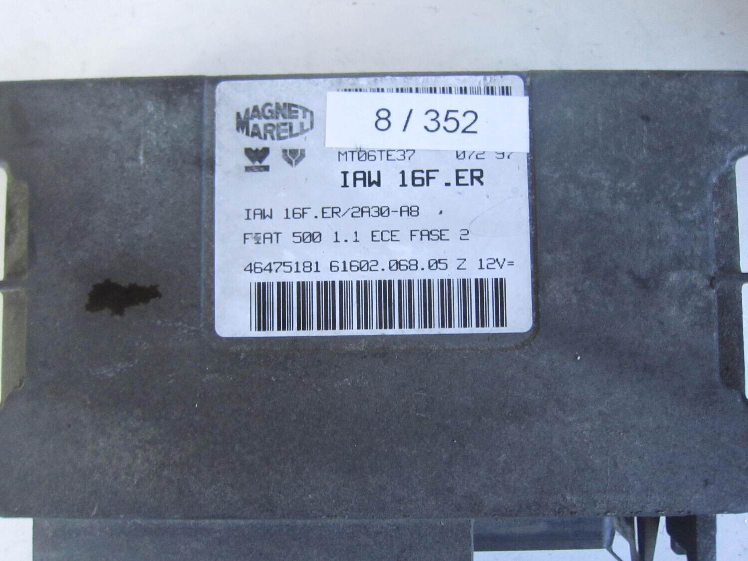 8-352 centralina motore magneti marelli 46475181 61602.068.05  iaw 16f.er 2a30-a8 alfa romeo / fiat / lancia 500