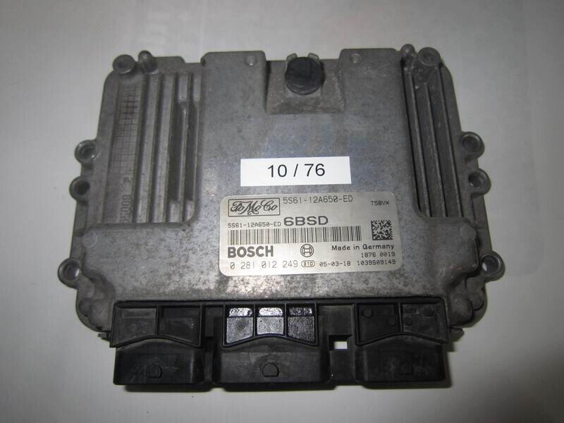 10-76 Centralina Motore Bosch 0281012249 0 281 012 249 5S61-12A650-ED 5S6112A650ED 1039S09149  6BSD T5BVX 6BSDT5BVX   FORD  FIESTA 1.6